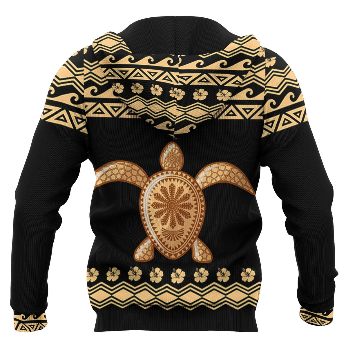 Polynesian Hawaii All Over Hoodie Yellow - Polynesian Pride