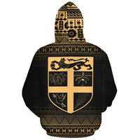 Fiji Polynesian Tapa Custom Hoodie Yellow Frog - Polynesian Pride