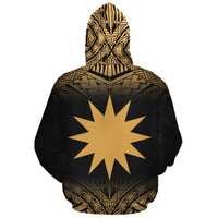 Nauru Polynesian Custom Hoodie Gold Fog - Polynesian Pride