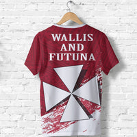 Wallis and Futuna T Shirt Wallis and Futuna Coat of Arms Polynesian Tattoo Special Red - Polynesian Pride