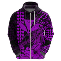 Kakau Polynesian Tribal Hawaiian Turtle with Kanaka Maoli Purple Hoodie LT9 - Polynesian Pride