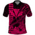 Kakau Polynesian Tribal Hawaiian Turtle with Kanaka Maoli Pink Polo Shirt LT9 Pink - Polynesian Pride