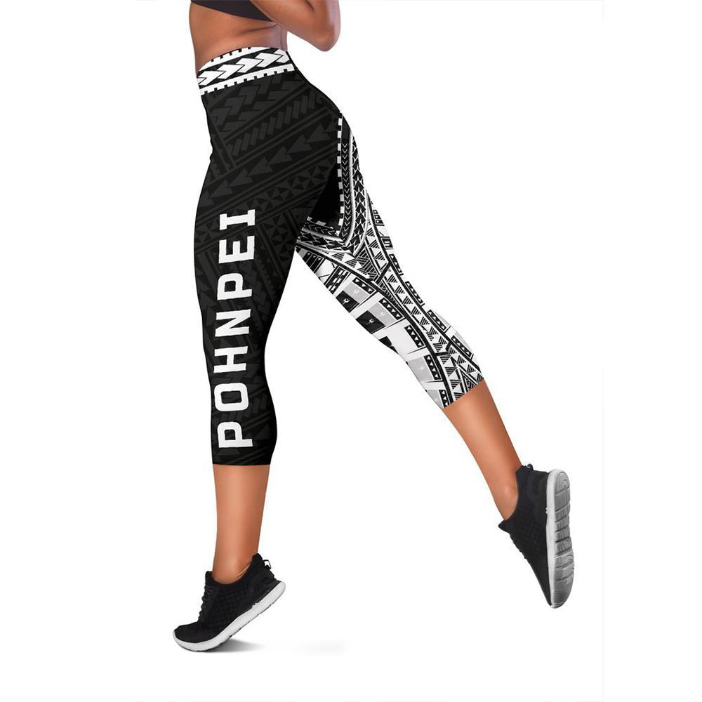 Pohnpei Rising Capris (White) A6 - Polynesian Pride