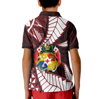 Custom Tonga Emancipation Day Polo Shirt Kupesi Pattern No.2 Black LT9 - Polynesian Pride