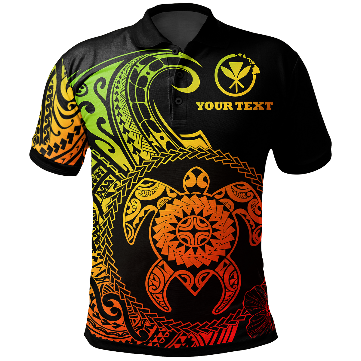 Hawaii Polynesian Custom Polo Shirt Vintage Polynesian Turtle (Reggae) Unisex Reggae - Polynesian Pride