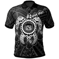 Hawaii Polynesian Custom Polo Shirt Vintage Polynesian Turtle (White) Unisex White - Polynesian Pride