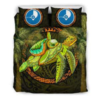 Yap Bedding Set - Polynesian Turtle Palm Tree - Polynesian Pride