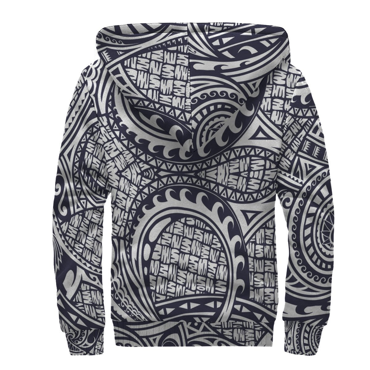 Hawaiian Pattern Sherpa Hoodie - Polynesian Pride