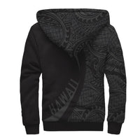 Kanaka Hawaii Map Grey Polynesian Sherpa Hoodie - Circle Style AH - Polynesian Pride