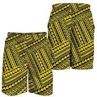 Polynesian Nation Yellow Men's Short Yellow - Polynesian Pride