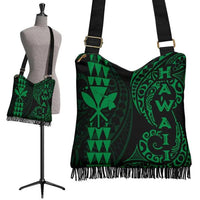Hawaii Polynesian Crossbody Boho Handbag Green Crossbody Boho Handbag One Size Green - Polynesian Pride