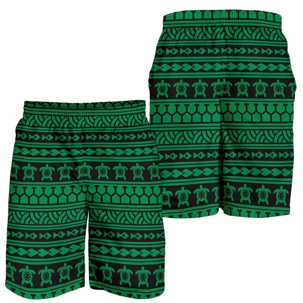 Polynesian Tattoo tribal Green Men's Short Men's Shorts Green - Polynesian Pride