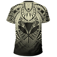 Hawaii Maka Polynesian Kanaka Maoli T Shirt Heaven Style Beige - Polynesian Pride