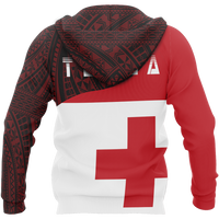 Tonga Pullover Hoodie Tonga Flag Polynesian Tattoo A0 - Polynesian Pride