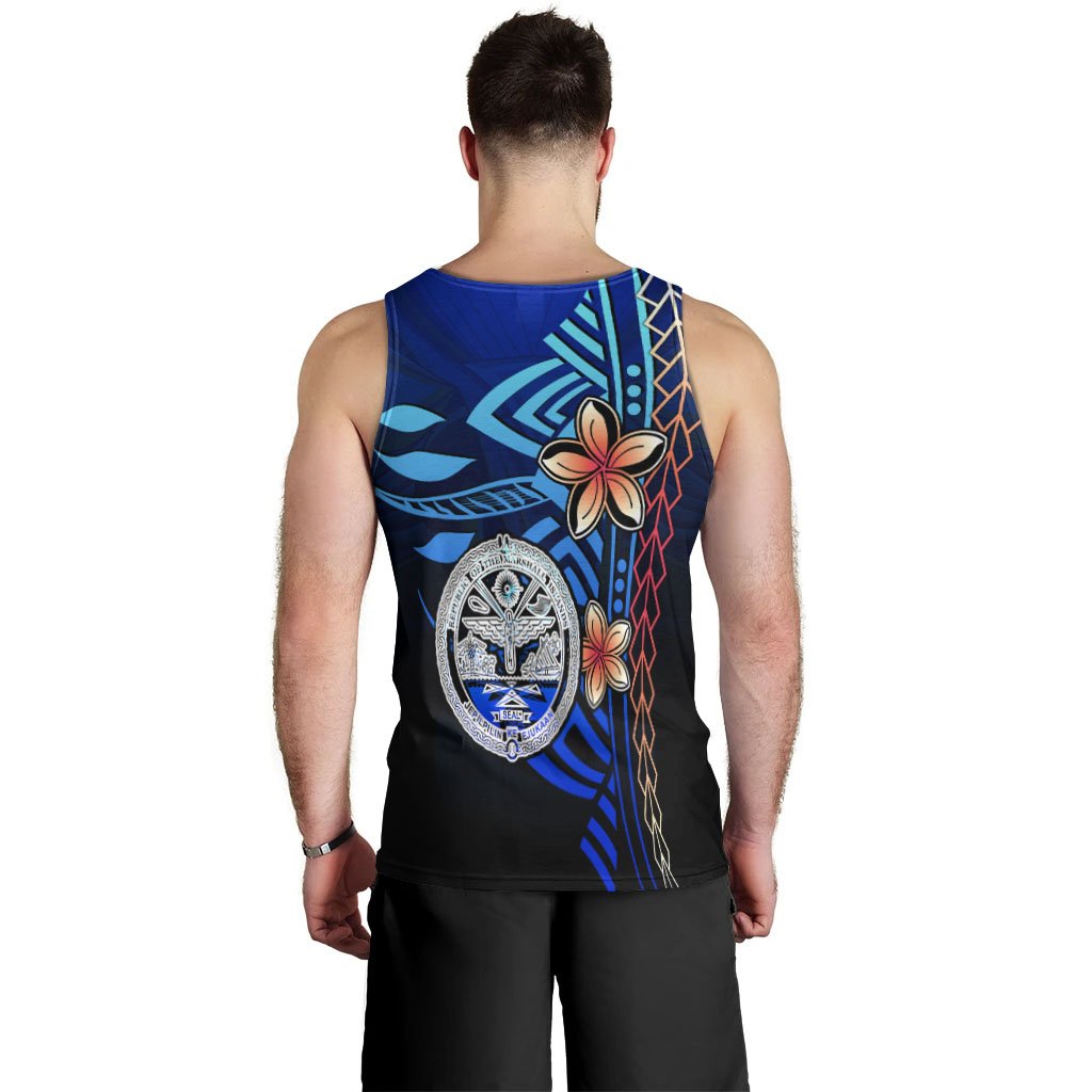 Marshall Islands Men's Tank Top - Vintage Tribal Mountain Crest - Polynesian Pride