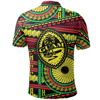 Guam Polo Shirt Chamorro Rasta - Polynesian Pride