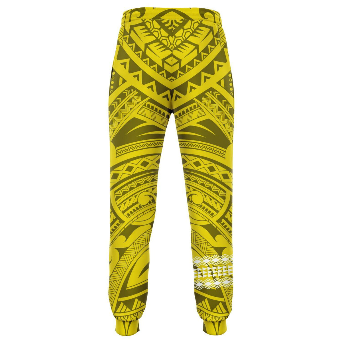 Hawaii Warrior Map Yellow Kakau Joggers - Polynesian Pride