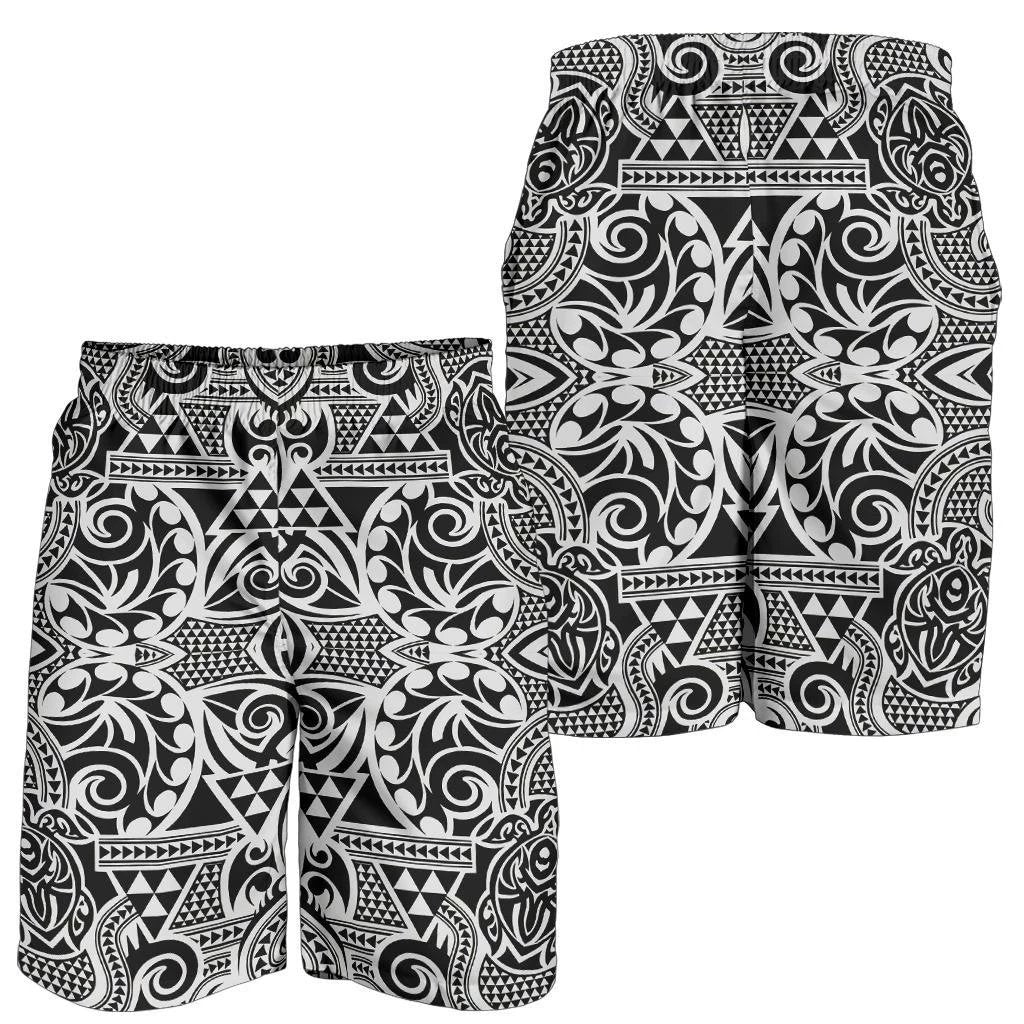 Polynesian Kakau Turtle Men's Short Black - Polynesian Pride