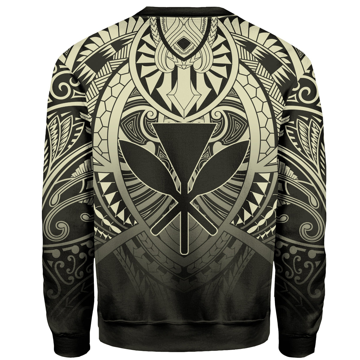 Hawaii Maka Polynesian Kanaka Maoli Sweatshirt - AH - Heaven Style - Beige - Polynesian Pride