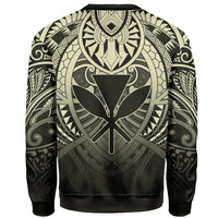 Hawaii Maka Polynesian Kanaka Maoli Sweatshirt - AH - Heaven Style - Beige - Polynesian Pride