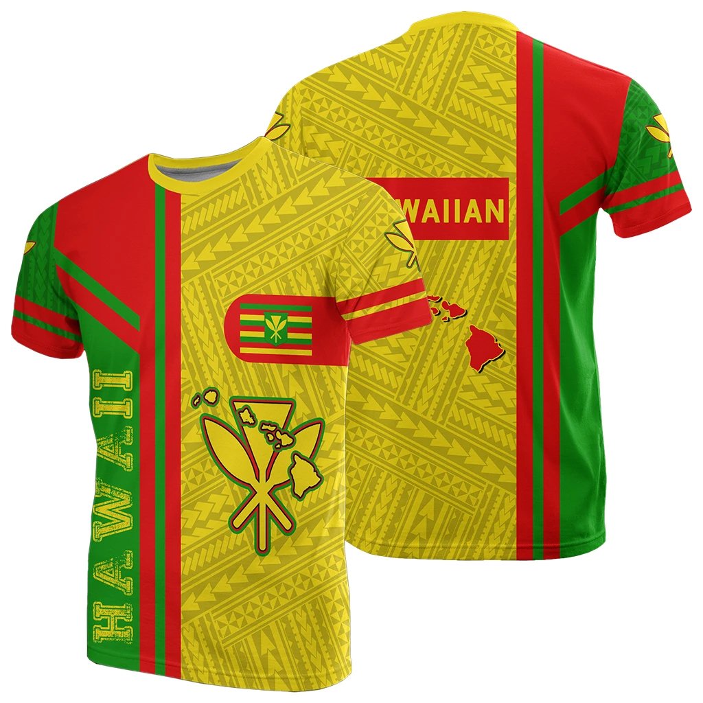 Kanaka Maoli Polynesian T Shirt Morale Style Unisex Yellow - Polynesian Pride