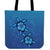 Turtle Hibiscus Ocean Tote Bag Tote Bag One Size Blue - Polynesian Pride