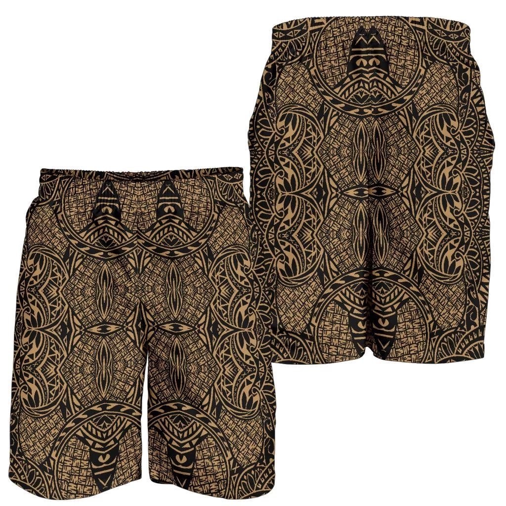 Polynesian Lauhala Mix Gold Men's Short Gold - Polynesian Pride