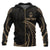 Guam Polynesian All Over Custom Zip up Hoodie Gold Tribal Wave Unisex Black - Polynesian Pride