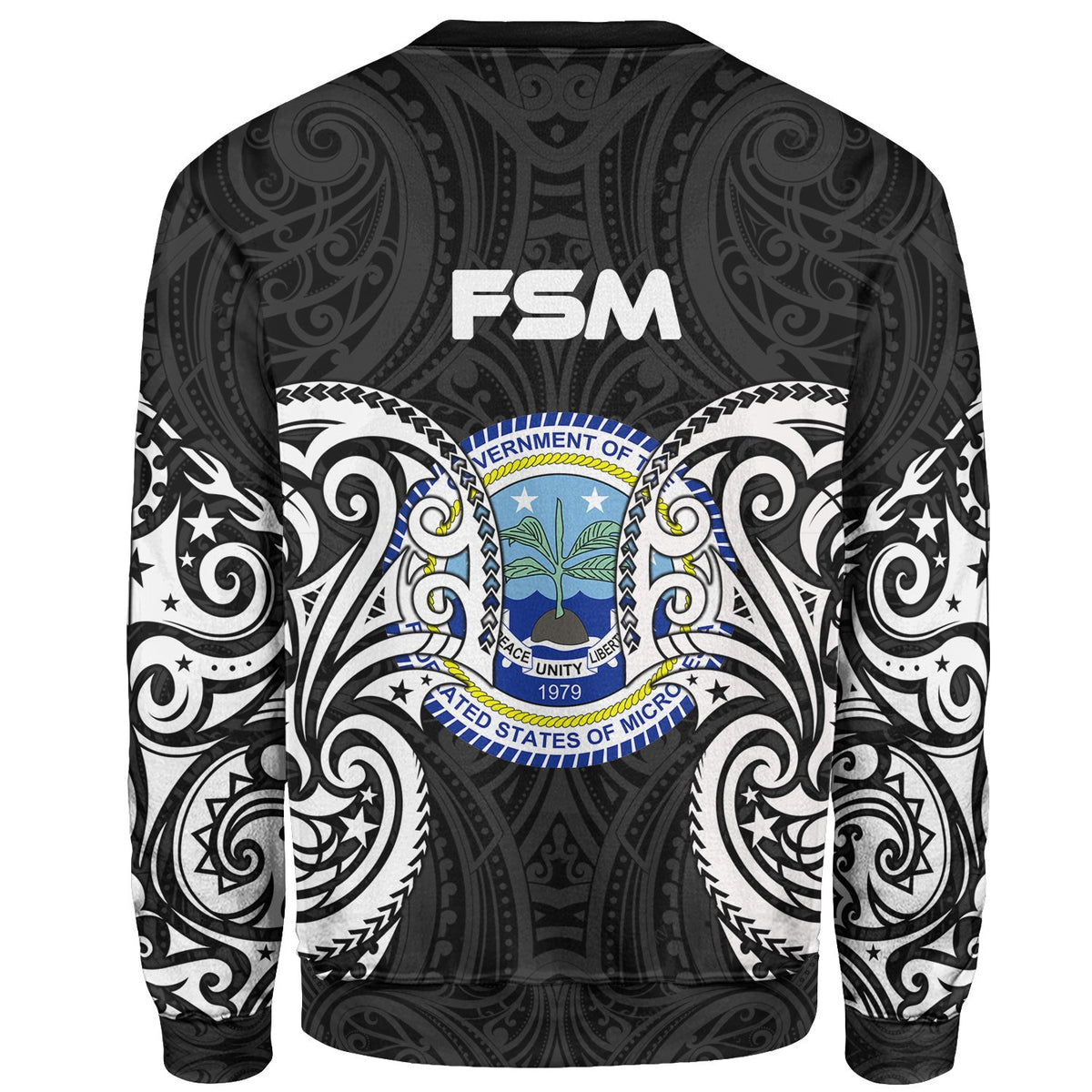 Federated States Of Micronesia Polynesian Sweater - Spirit Style White - Polynesian Pride