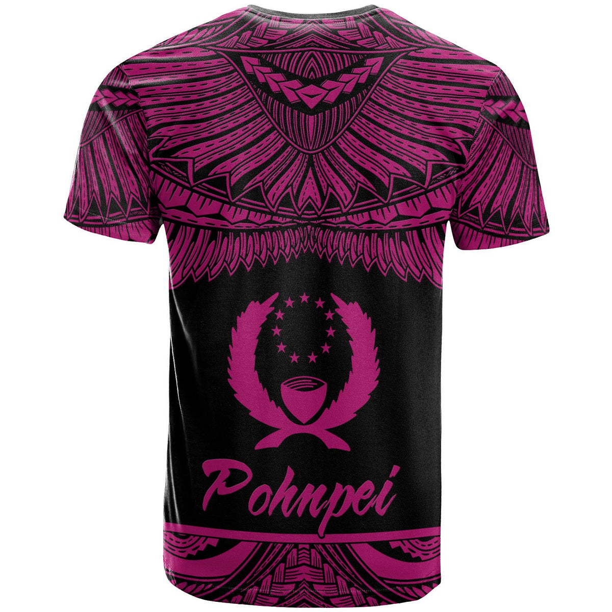 Pohnpei Polynesian Custom T Shirt Pohnpei Pride Pink Version - Polynesian Pride