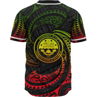 Federated States Of Micronesia Polynesian Baseball Shirt - Reggae Tribal Wave - Polynesian Pride