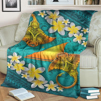 Tokelau Polynesian Blanket - Manta Ray Ocean - Polynesian Pride