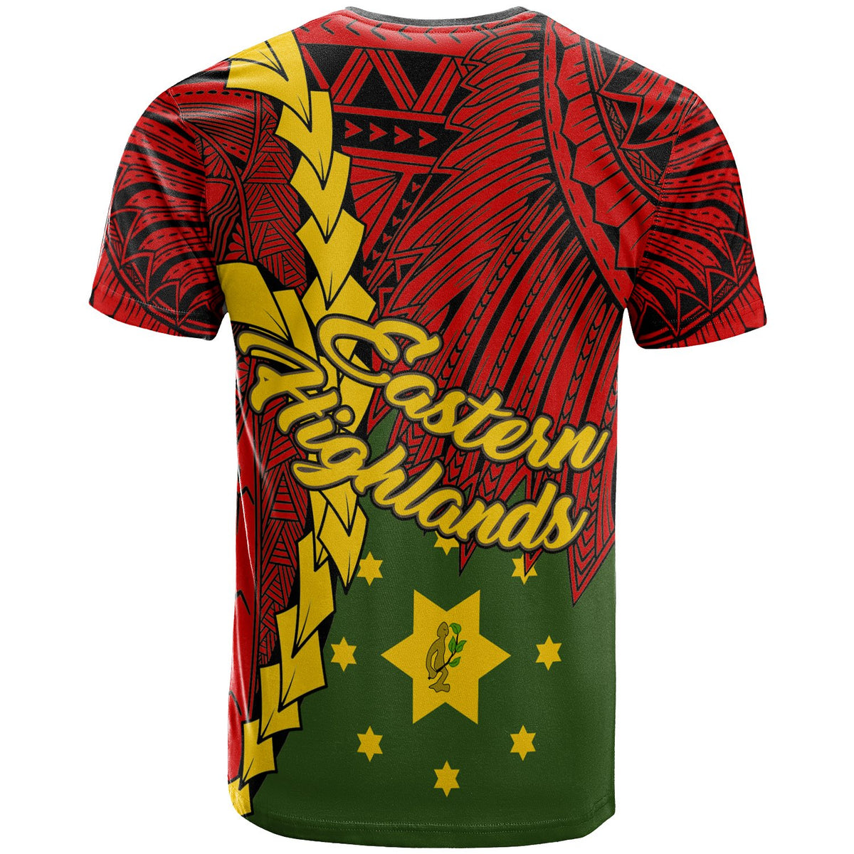 Papua New Guinea Eastern Highlands Province Polynesian Custom T Shirt Tribal Wave Tattoo - Polynesian Pride