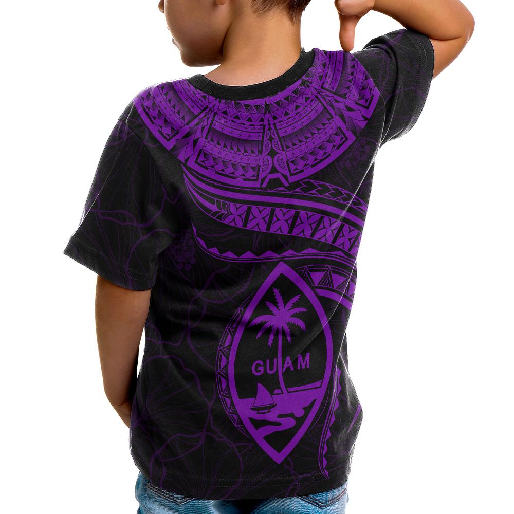 Guam Polynesian T Shirt Guam Waves (Purple) - Polynesian Pride