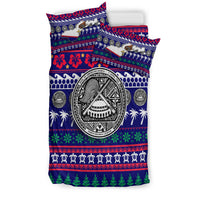 American Samoa Christmas Bedding Set - Ugly Christmas - LT12 - Polynesian Pride