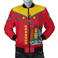 Grenada Bomber Jacket - Proud Grenadian - LT12 - Polynesian Pride