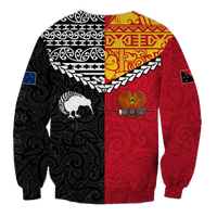Papua New Guinea Combine New Zealand Maori Aotearoa Heritage Sweatshirt - LT12 - Polynesian Pride