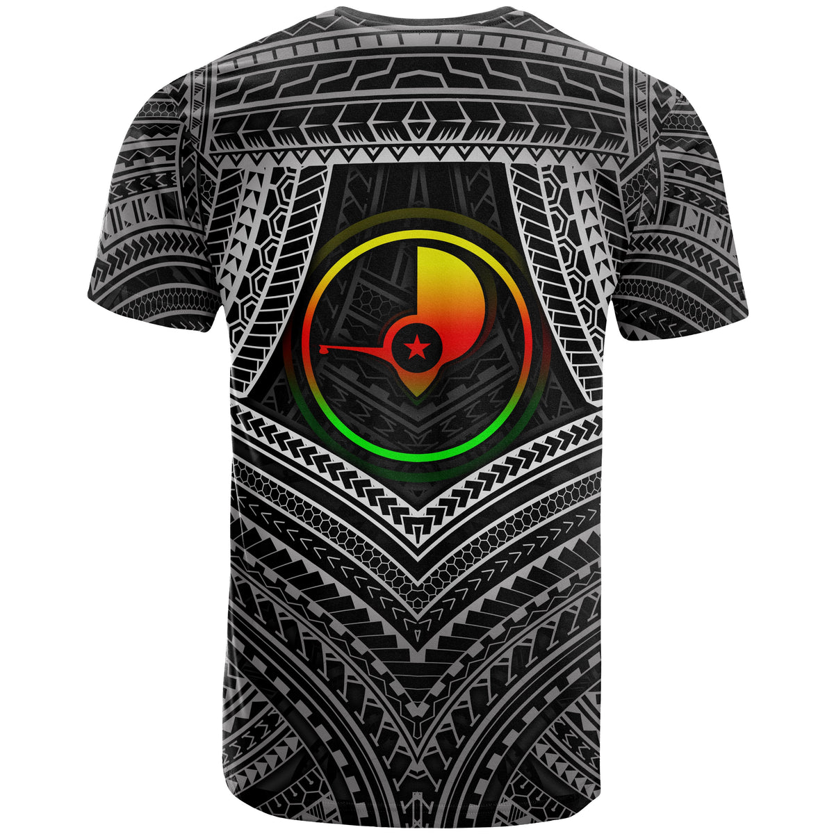 YAP Polynesian T Shirt Yap Flag Reggae Color - Polynesian Pride