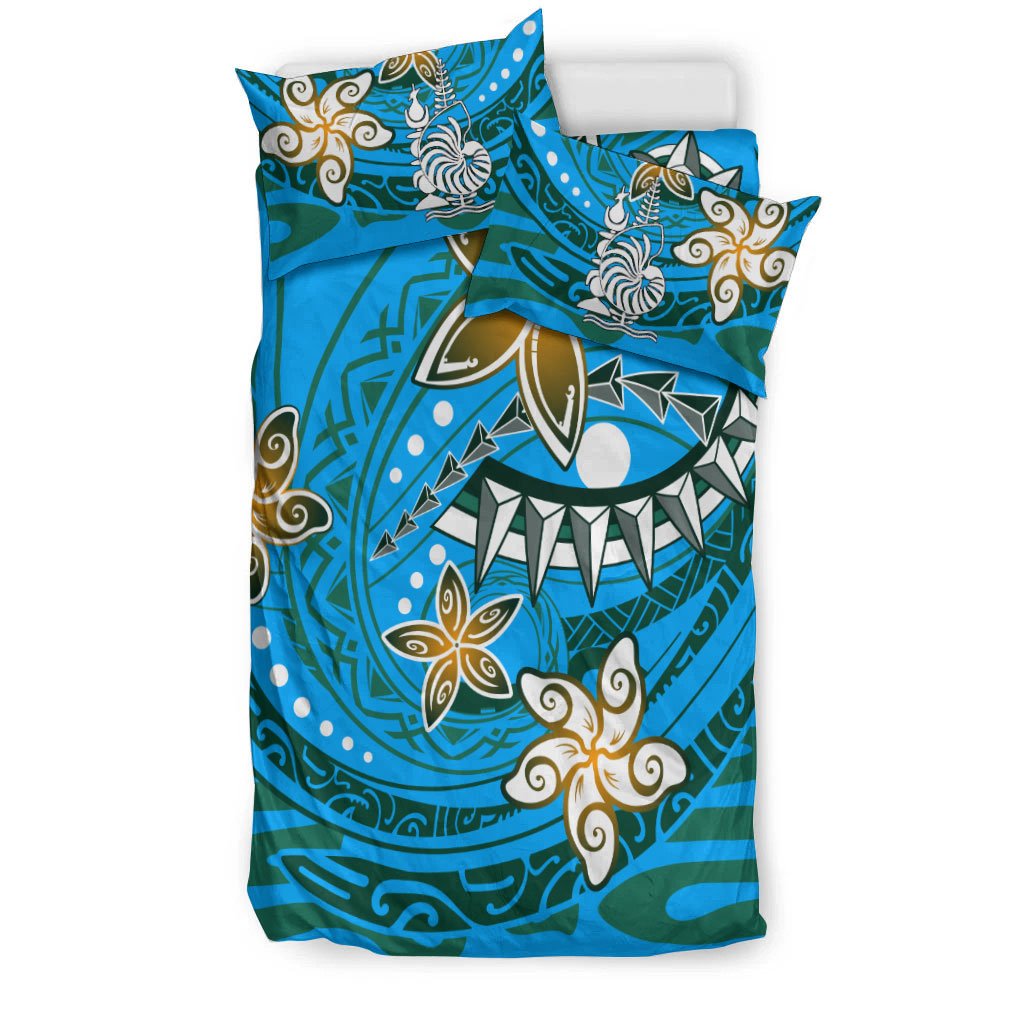 New Caledonia Bedding Set - Spring Style Blue Color - Polynesian Pride