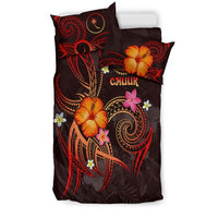 Chuuk Polynesian Bedding Set - Legend of Chuuk (Red) - Polynesian Pride