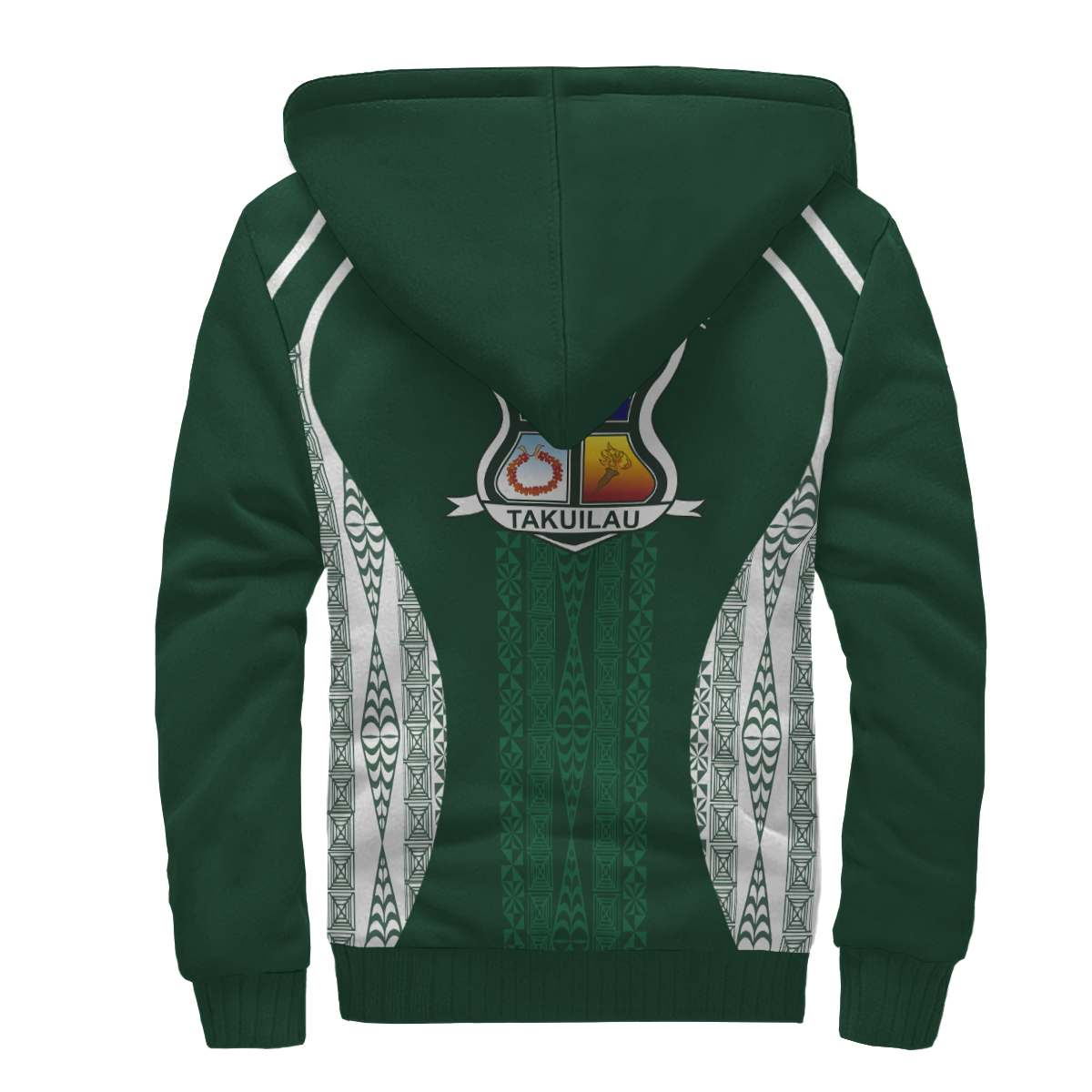 Takuilau College Tongan Patterns Sherpa Hoodie - LT12 - Polynesian Pride