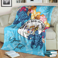 Niue Custom Personalised Premium Blanket - Tropical Style - Polynesian Pride