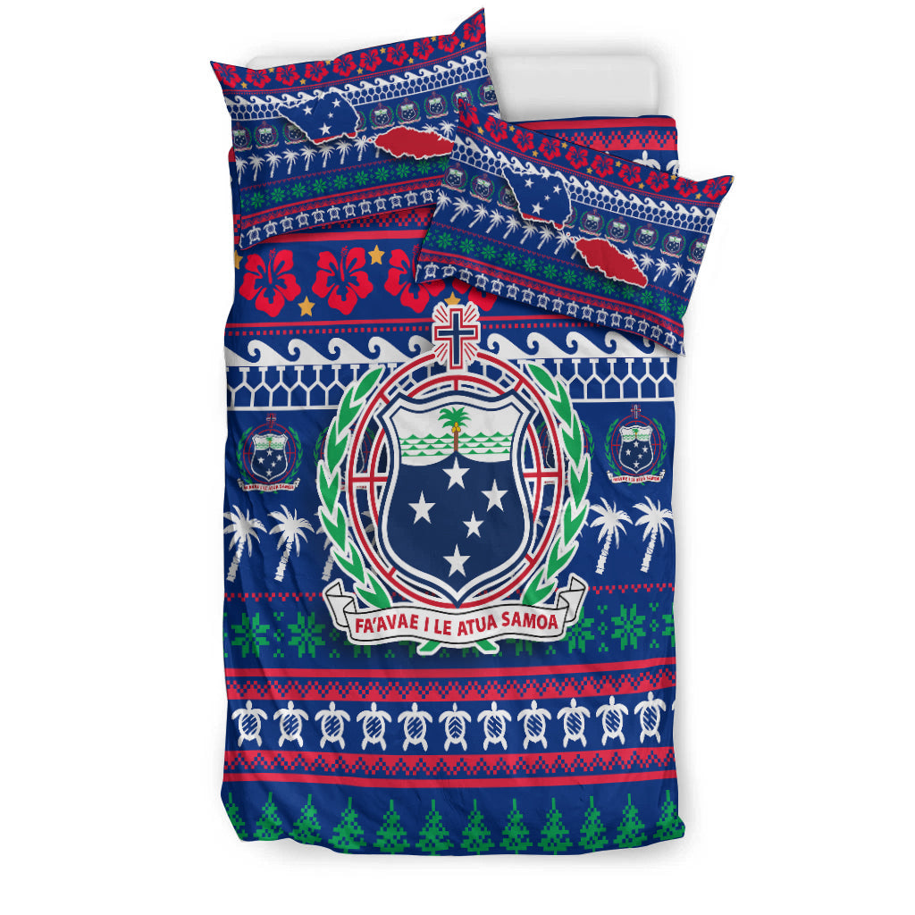 Samoa Christmas Bedding Set - Ugly Christmas - LT12 - Polynesian Pride