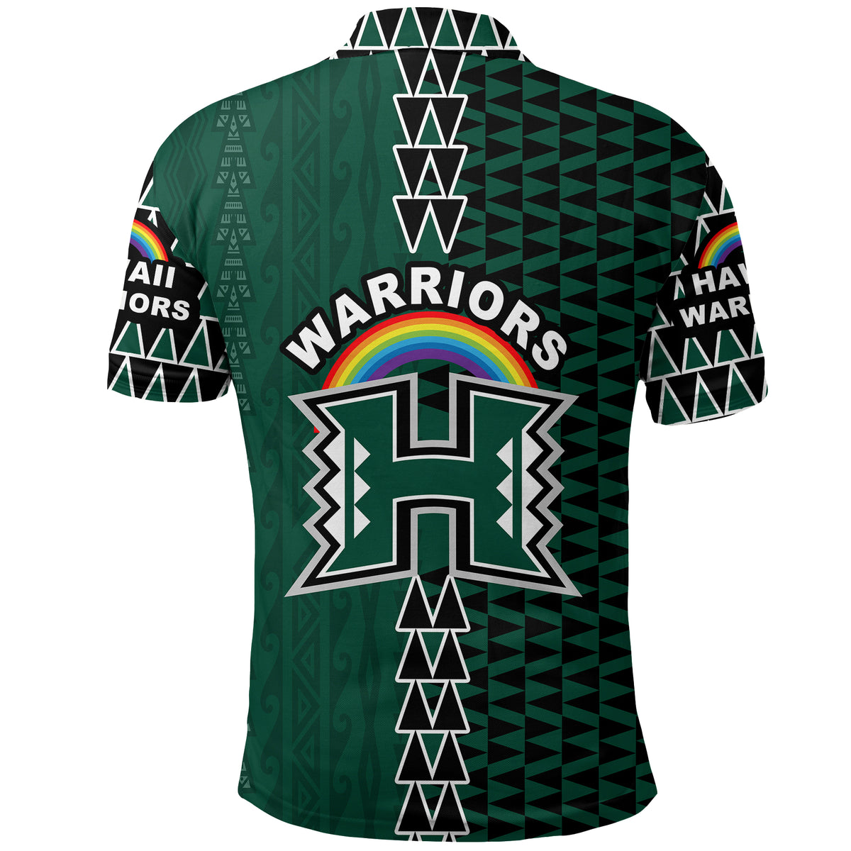 Hawaii Rainbow Warriors Football 2021 Polo Shirt LT20 - Polynesian Pride