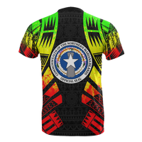 Northern Mariana Islands T Shirt C N M I Flag Polynesian Tattoo Reggae Style - Polynesian Pride