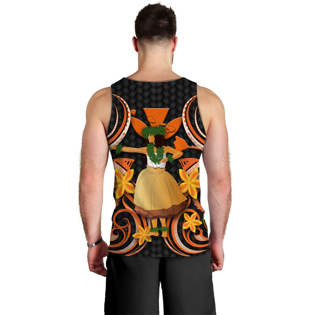 Hawaii Hula Girl Floral Men Tank Top - LT12 - Polynesian Pride