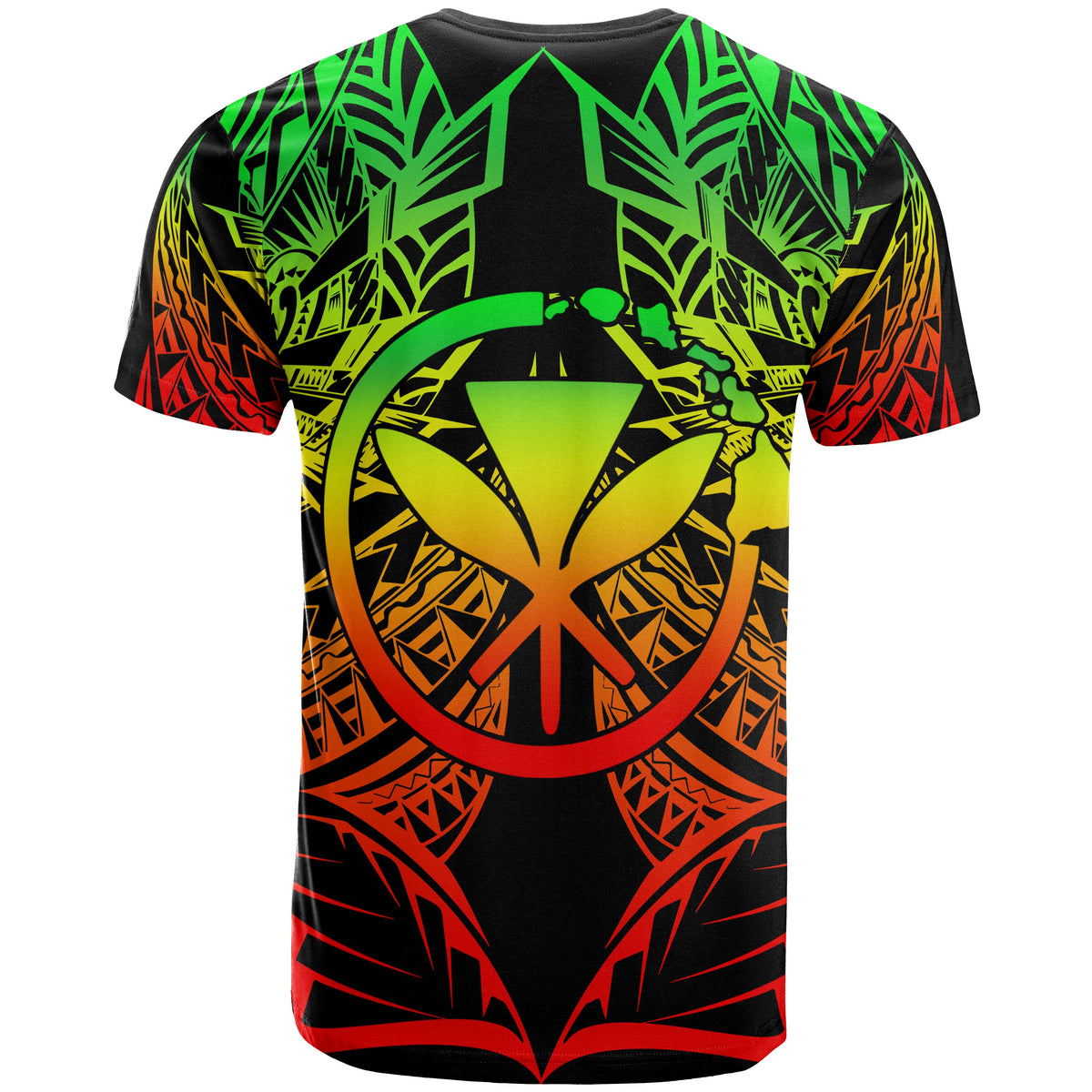Hawaii Polynesian T Shirt Reggae Tribal Pattern - Polynesian Pride