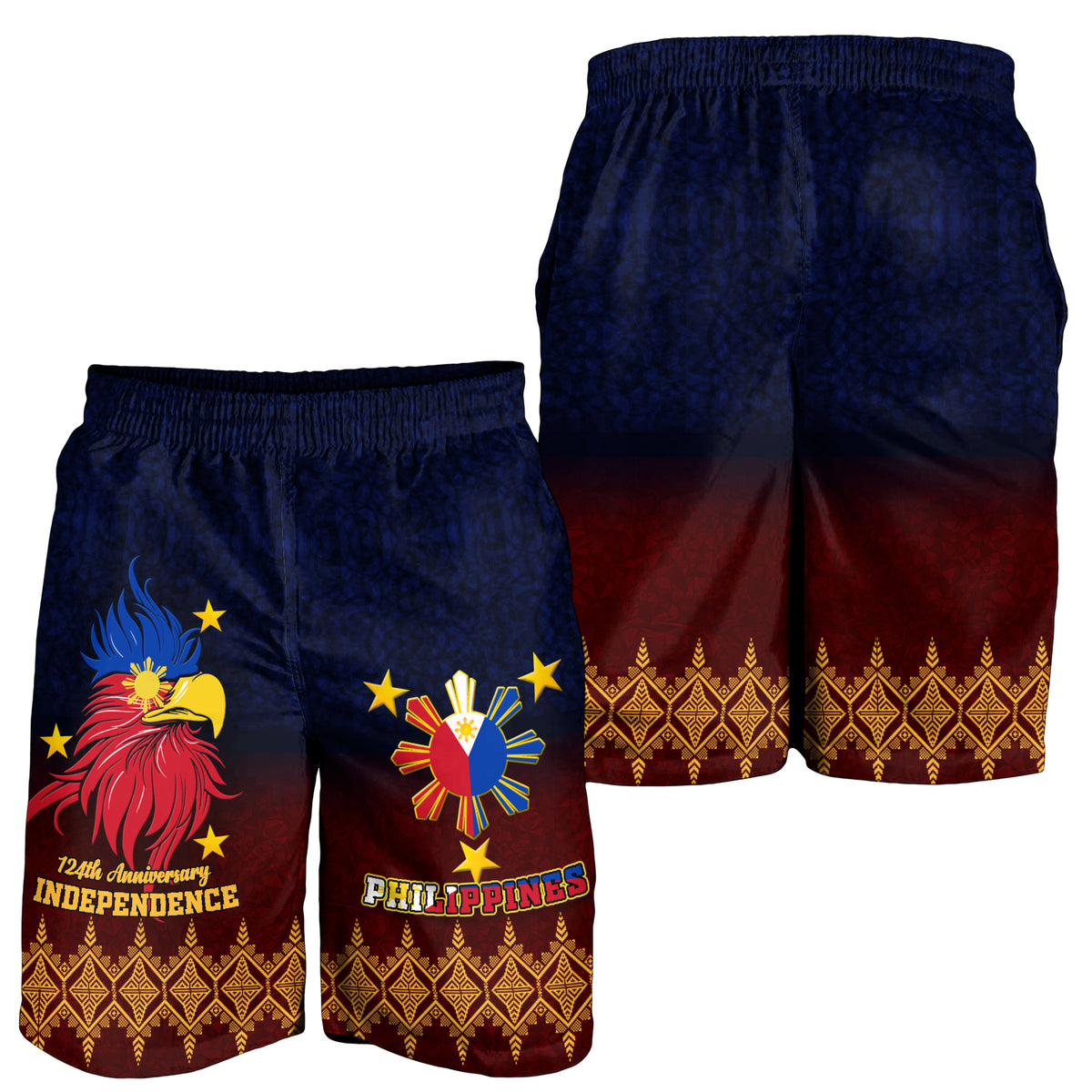 The Philippines Independence Anniversary 124th Years Men Short - LT12 - Polynesian Pride