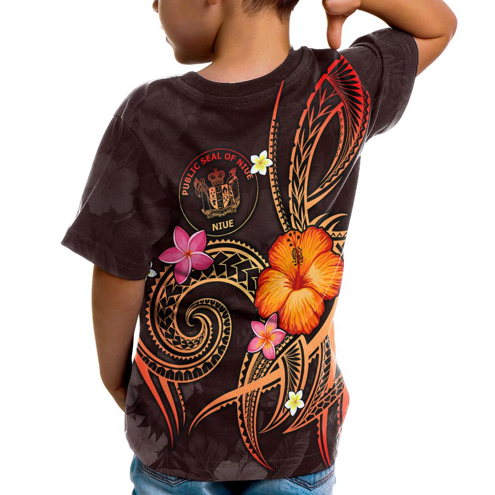 Niue Polynesian Custom T Shirt Legend of Niue (Red) - Polynesian Pride