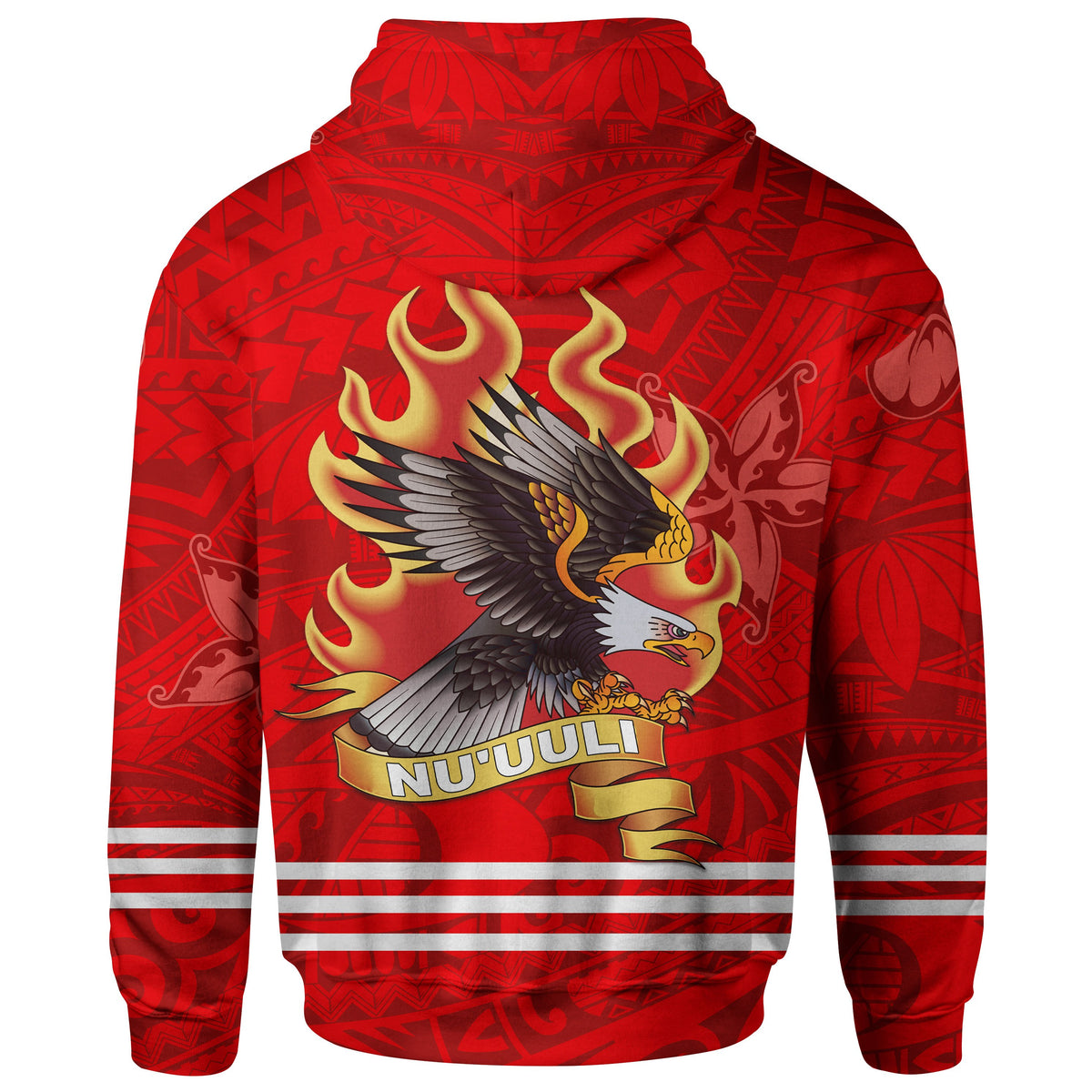 American Samoa Polynesian Zip Hoodie Nuuuli Manulele Tausala - Polynesian Pride